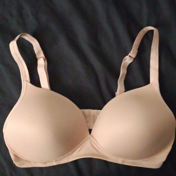 Skin Colored Mesh Bra - Picture 1 of 2